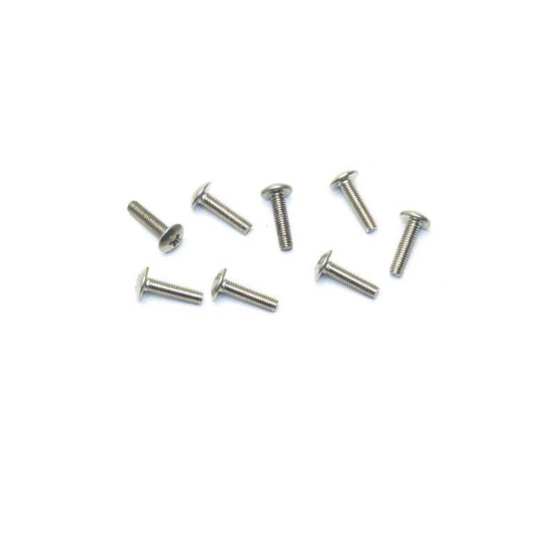 Part for electric car all path 1/10 M3X12 curved head screw (8pcs) | Scientific-MHD