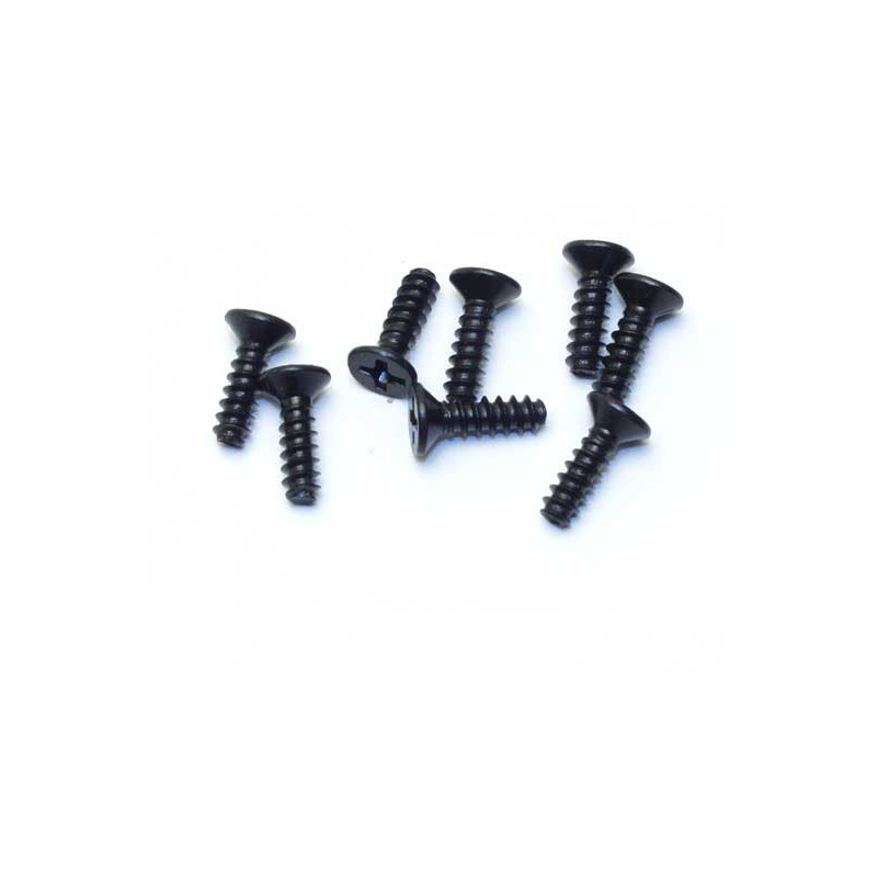 Part for electric car all path 1/10 flat head screw 3x10 (8 pcs) | Scientific-MHD