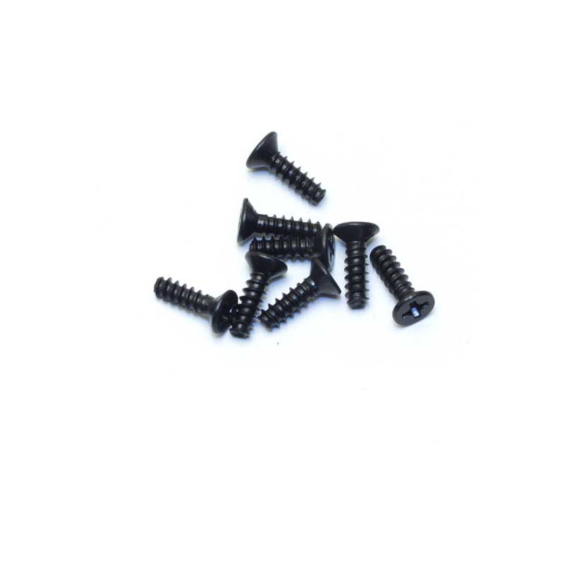 Part for electric car all path 1/10 flat head screw 3x8 (8 pcs) | Scientific-MHD