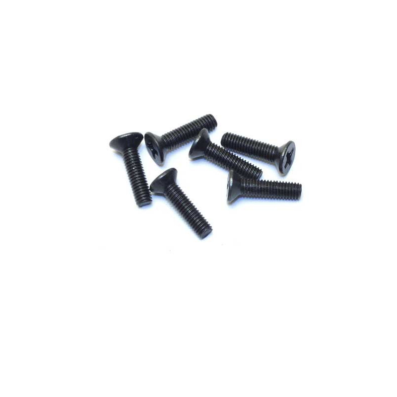 Part for electric car all path 1/10 flat head screw m3x10 (6 pcs) | Scientific-MHD