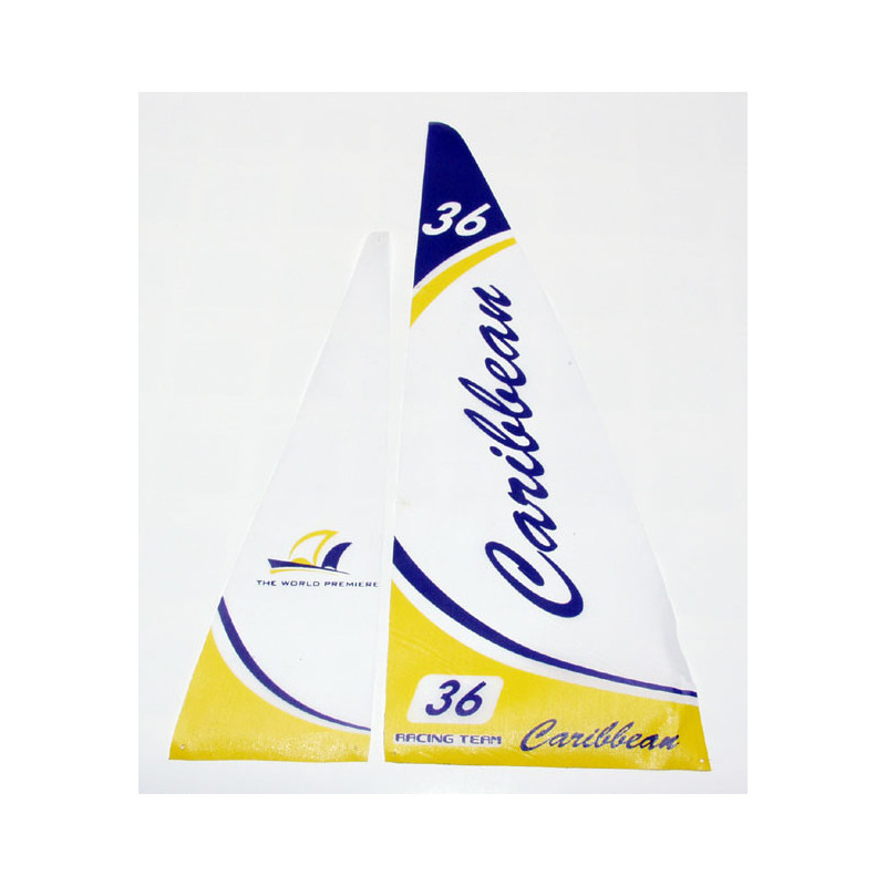 RC Boat Piece Caribbean yellow sails | Scientific-MHD