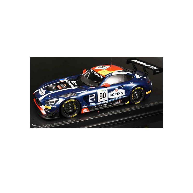 Miniature car Die Cast at1/18 Mercedes AMG GT3 AKKA ASP 24H SPA 1/18 | Scientific-MHD