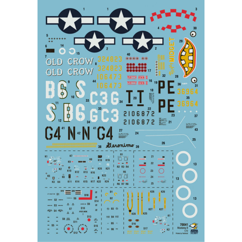 P-51B Mustang 1/72 plastic plane model | Scientific-MHD