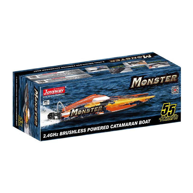 Radio electric boat Monster Combo Catamaran Brushless RTS | Scientific-MHD