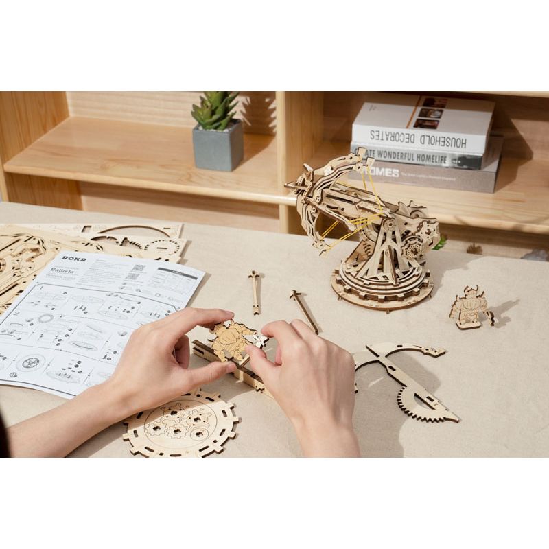 Easy mechanical 3D puzzle for medieval heavy crossbow model | Scientific-MHD