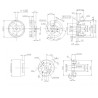 Draft electric motor DM3625 KV800 engine | Scientific-MHD