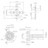 Draft electric motor DM3625 KV800 engine | Scientific-MHD