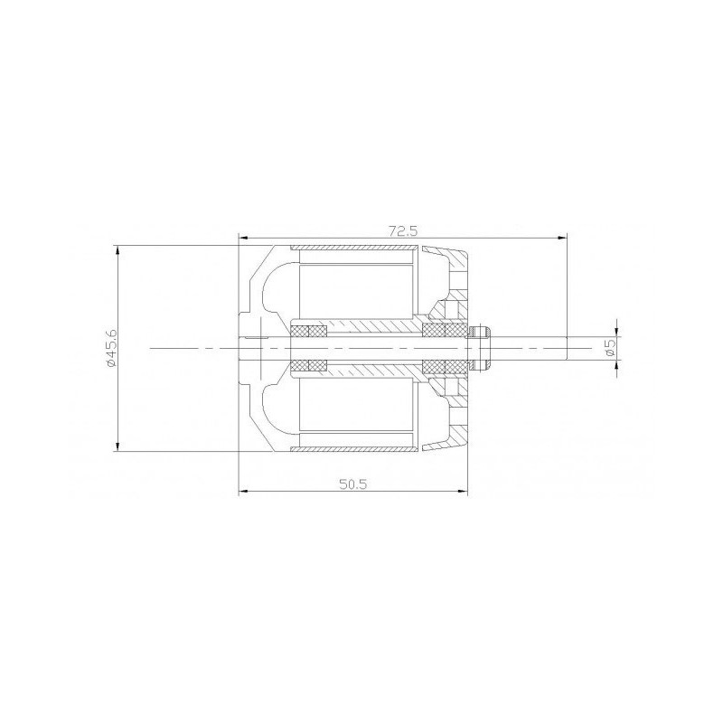 Draft electric motor DM3625 KV800 engine | Scientific-MHD