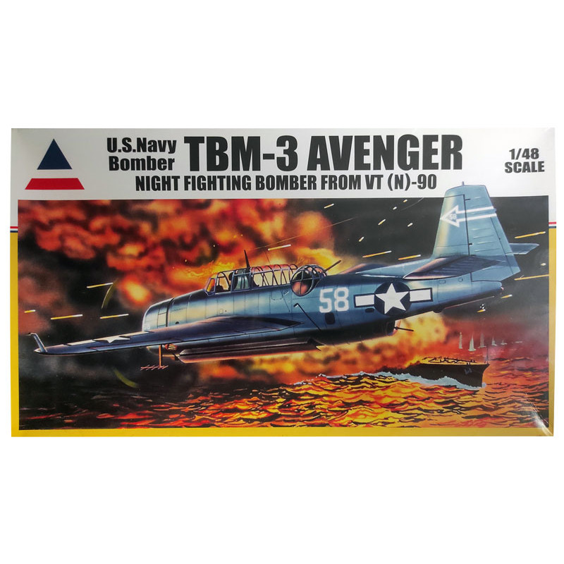TBM-3 plastic plane model Avenger Night Fighting Bomber from VT (N) -90 1/48 | Scientific-MHD