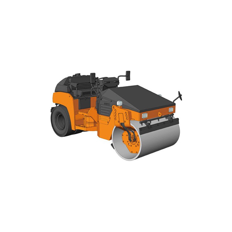 Hitachi vibratory plastic truck model Combined Roller ZC50C-5 | Scientific-MHD