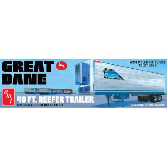 Truck plastic model kit - GREAT DANE 40' REEFER TRAILER 1:25 Truck plastic model kit - GREAT DANE 40' REEFER TRAILER 1:25 | Scientific-MHD