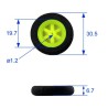 Embedded accessory foam wheels 30/5mm | Scientific-MHD