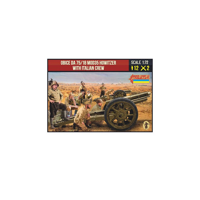 Mod35 Howitzer with Italian Crew 1/72 figurine | Scientific-MHD