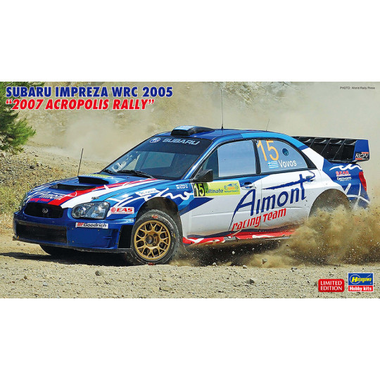 Subaru Impreza WRC 2005 Acropolis 2007 1/24 plastic plastic model Subaru Impreza WRC 2005...