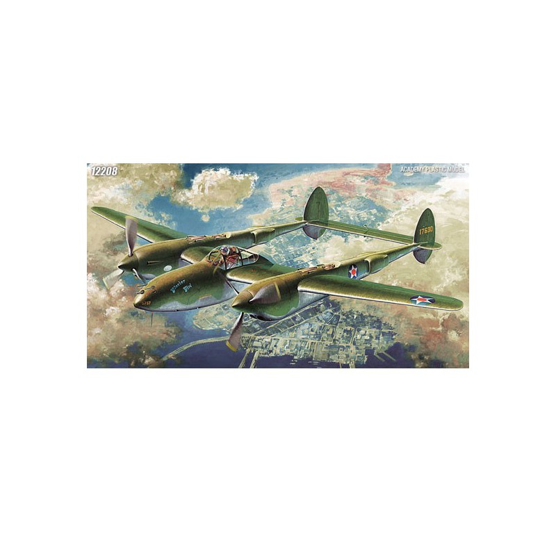 P-38F plastic plane model Lighting Glacier Girl 1/48 | Scientific-MHD P-38F plastic plane model Lighting Glacier Girl 1/48 | Scientific-MHD