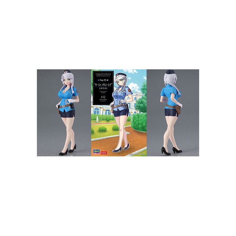 Sasha plastic motorcycle model 1/12 Police 1/12 | Scientific-MHD