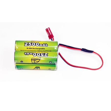 NIMH battery for radio-controlled device Pack RX B 4.8V/AP-2500AA Bec | Scientific-MHD NIMH battery for radio-controlled device Pack RX B 4.8V/AP-2500AA Bec | Scientific-MHD