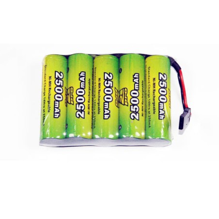 NIMH battery for radio controlled device Pack RX S 6.0V/AP-2500AA JR | Scientific-MHD NIMH battery for radio controlled device Pack RX S 6.0V/AP-2500AA JR | Scientific-MHD