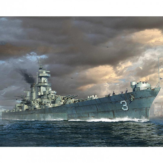 Model plastic model of USS...
