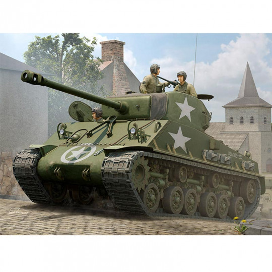Tank plastic model kit M4A3E8 Sherman "Easy Eight" 1:16 Tank plastic model kit...