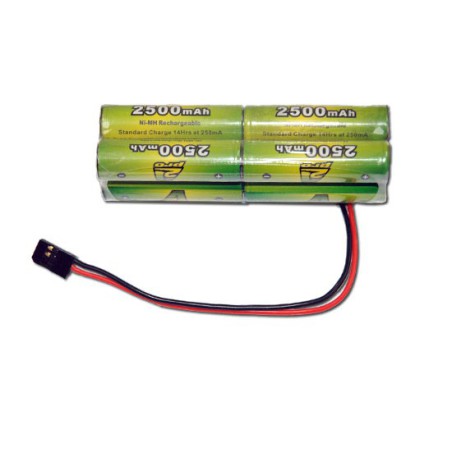 NIMH battery for radio controlled device TX B 9.6V/AP-2500 Futaba Type Servo | Scientific-MHD NIMH battery for radio controlled device TX B 9.6V/AP-2500 Futaba Type Servo | Scientific-MHD