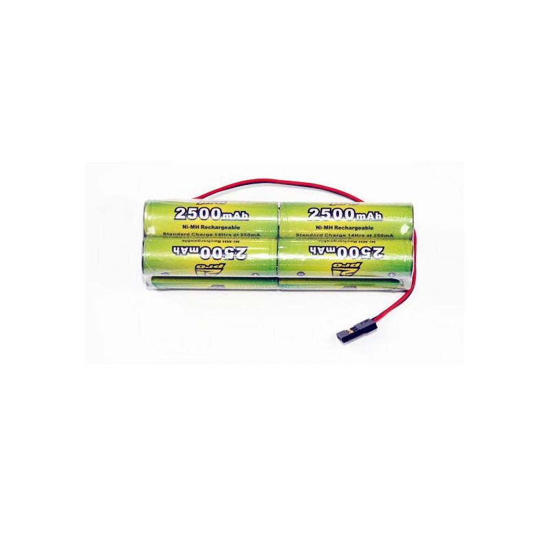 NIMH battery for radio controlled device Pack TX B 9.6V/AP-2500 JR Servo type | Scientific-MHD