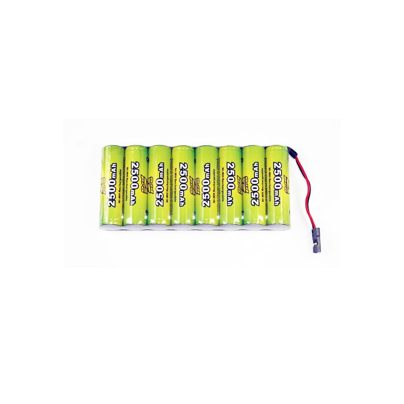 NIMH battery for radio controlled device Pack TX S 9.6V/AP-2500 JR type Servo | Scientific-MHD
