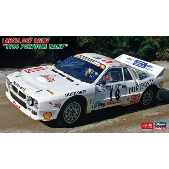 Plastic model of Rallye Lancia 037 " Rallye du Portugal 1986 " 1:24 Plastic model of Rallye...