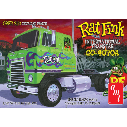 International Transtar CO-4070A "Rat Fink" 1:25 Plastic Truck Model International Transtar...