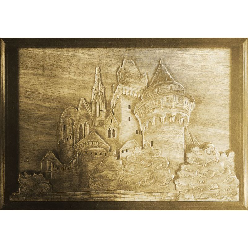 Easy mechanical 3D puzzle for model in chateau wooden