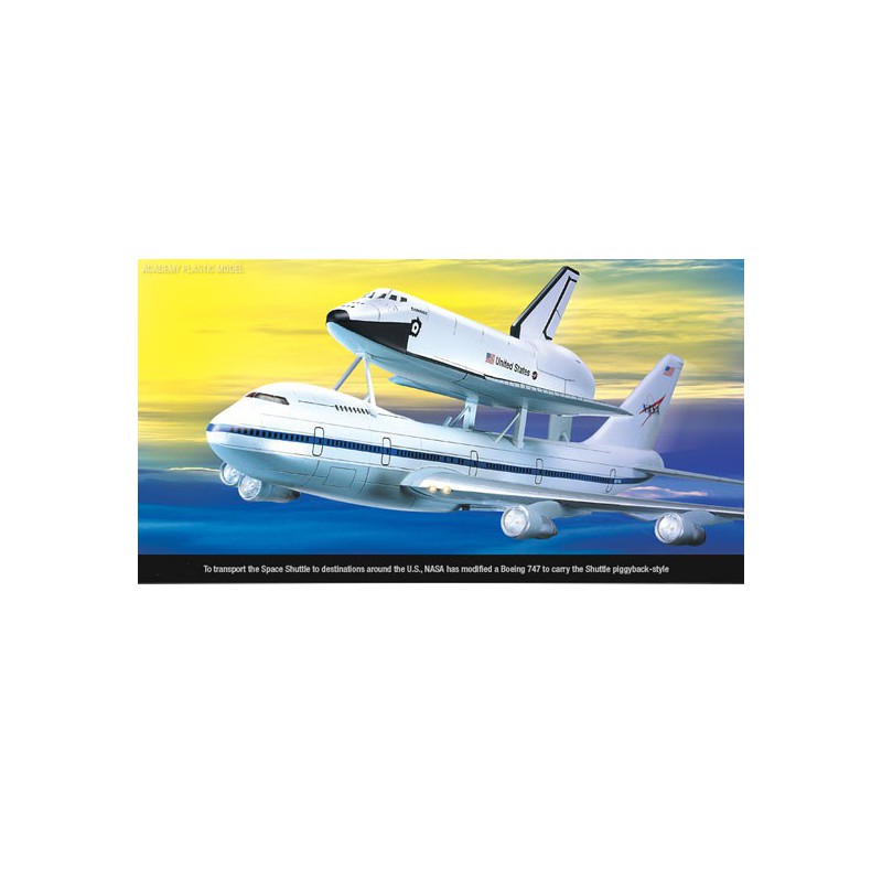 Shuttle & 747 Carrier 1/288 plastic plane model | Scientific-MHD