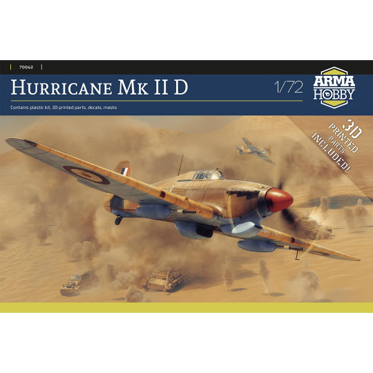 Hurricane MK II D 1:72 plastic model aircraft Hurricane MK II D 1:72...