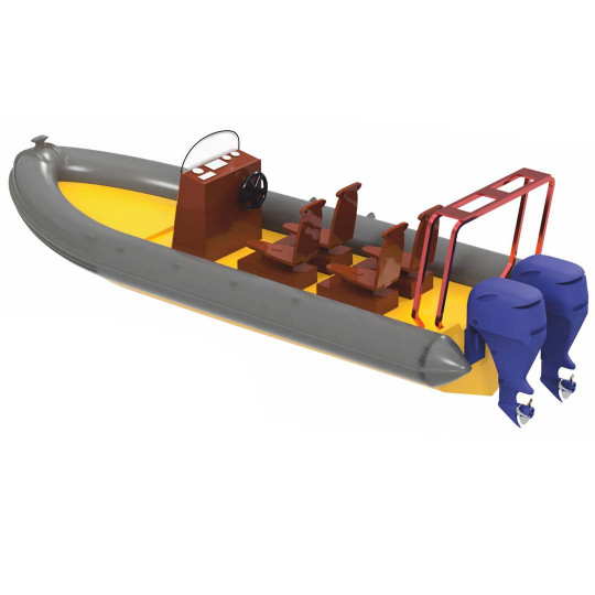 Static Boat Zodiac 1:50
