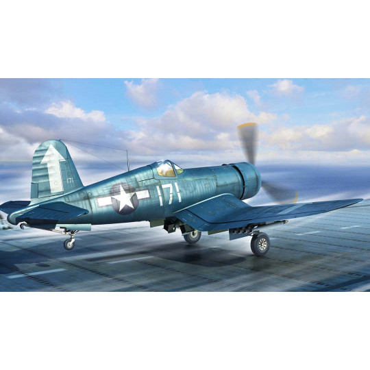 Plastic model of F4U-1D...