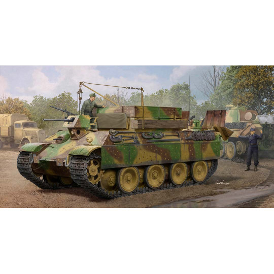 Plastic model of German tank Sd.Kfz.179 Bergepanther Ausf.G latest version 1:35 Plastic model of German...