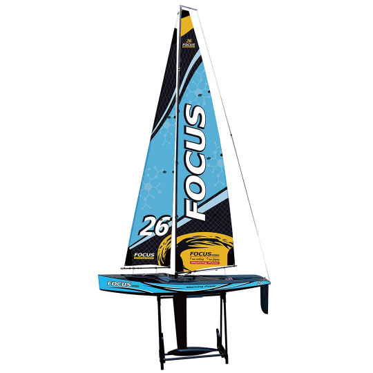 Radio controlled sailboat FOCUS V3 Blue PNP Radio controlled sailboat...