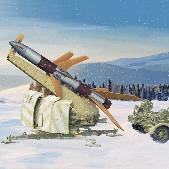 Plastic model of a German Rheintochter I missile launcher 1:35 Plastic model of a German...