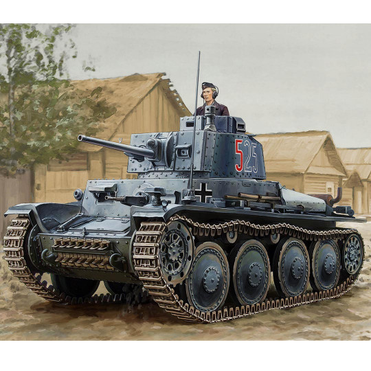 Plastic Model Tank Pzkpfw 38(t) Ausf.E/F 1:16 Plastic Model Tank Pzkpfw...