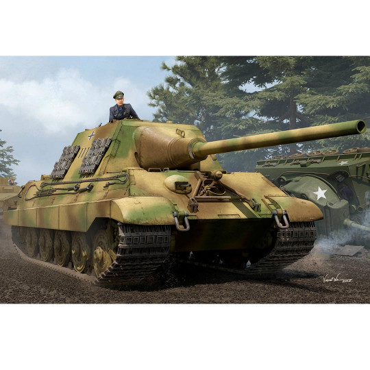 Plastic model of German tank Sd.Kfz.186 Jagdtiger (Henschel Production) 1:35 Plastic model of German...