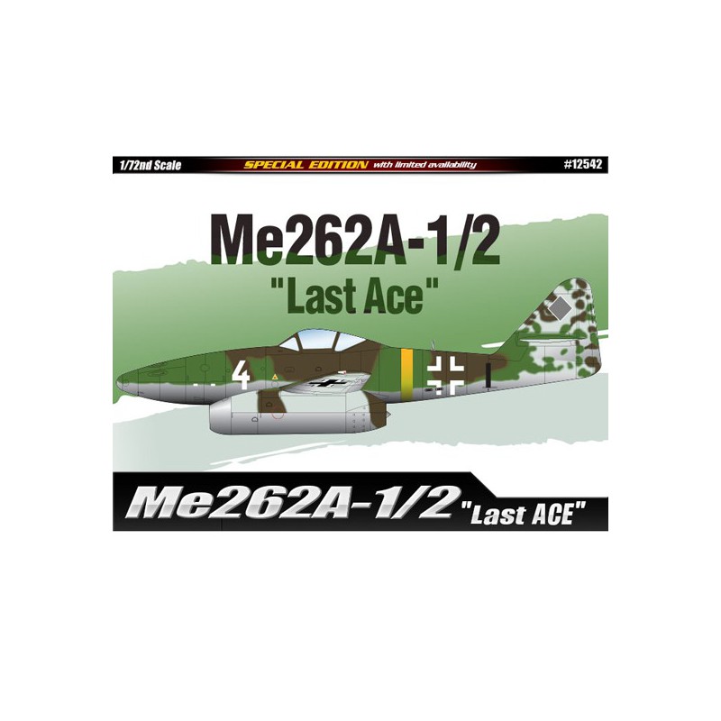 Plastic plane model Me 262A-1/2 LAST ACE 1/72 | Scientific-MHD Plastic plane model Me 262A-1/2 LAST ACE 1/72 | Scientific-MHD