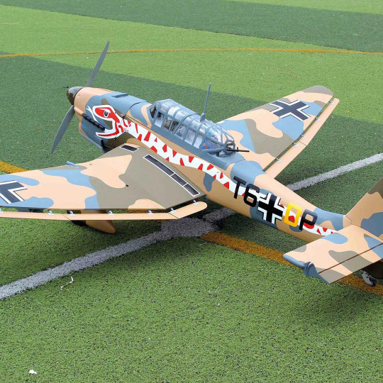 JU-87 STUKA DESERT SNAKE Giant Scale 40-50cc ARF thermal radio controlled aircraft JU-87 STUKA DESERT SNAKE...