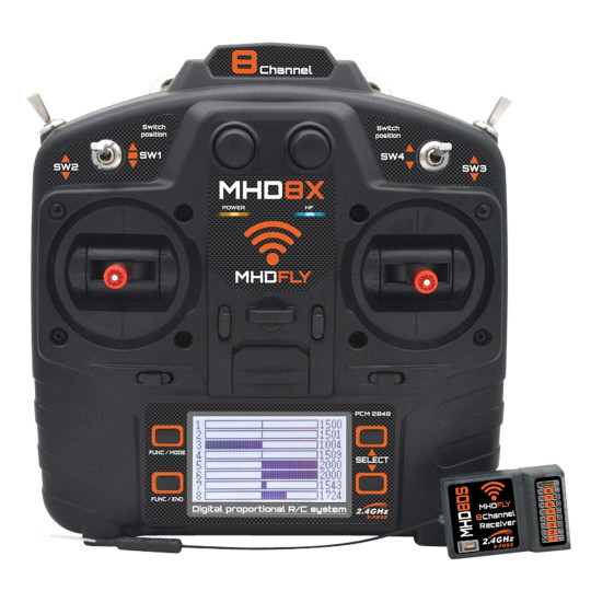 MHD8X Mode 1 radio control set MHD8X Mode 1 radio control set