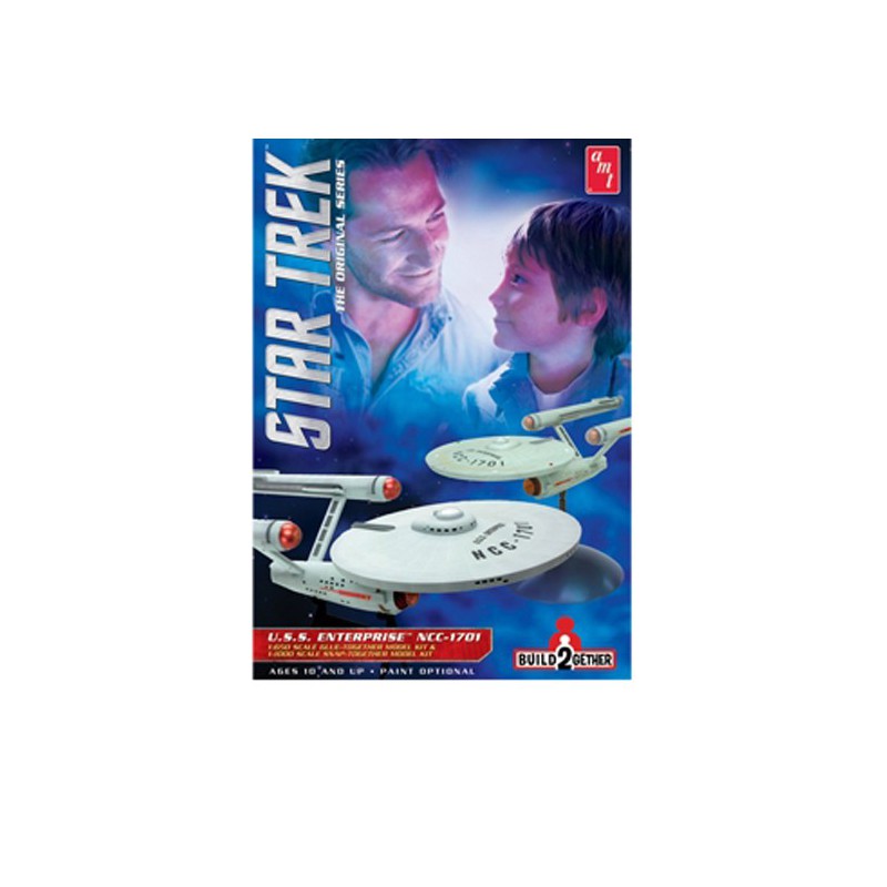 Plastic science fiction model USS Enterprise set 1/650 - 1/1000 | Scientific-MHD
