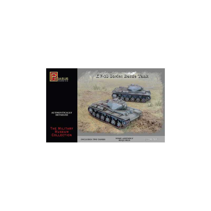 Plastic tank model Kv1-s Soviet Tank 1/72 (2 pcs) | Scientific-MHD