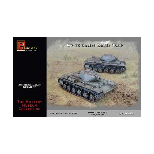 Plastic tank model Kv1-s Soviet Tank 1/72 (2 pcs) | Scientific-MHD