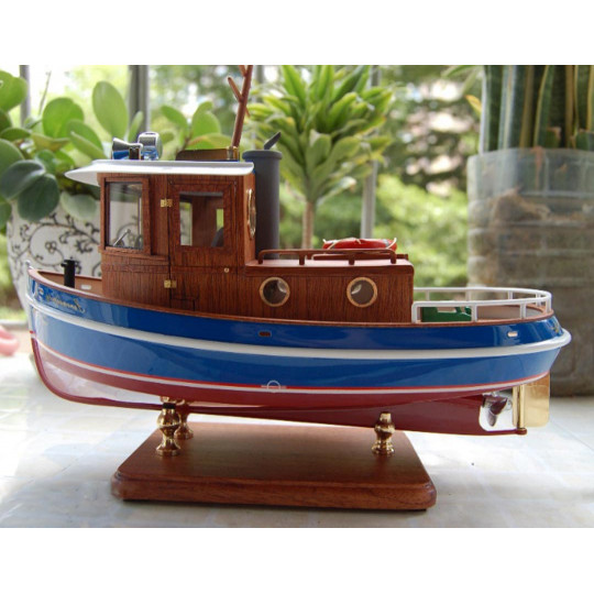 Radio controlled electric boat Micro Tug Boat 1:18 Radio controlled electric...