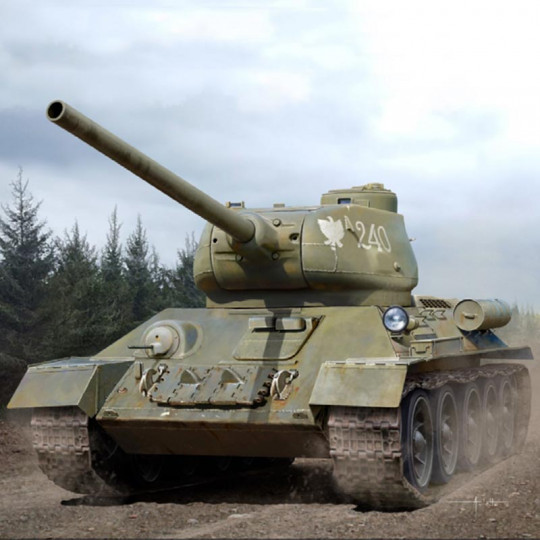 Plastic model of Russian tank T-34-85 "N°183 from Ural factory" 1:35 Plastic model of Russian...