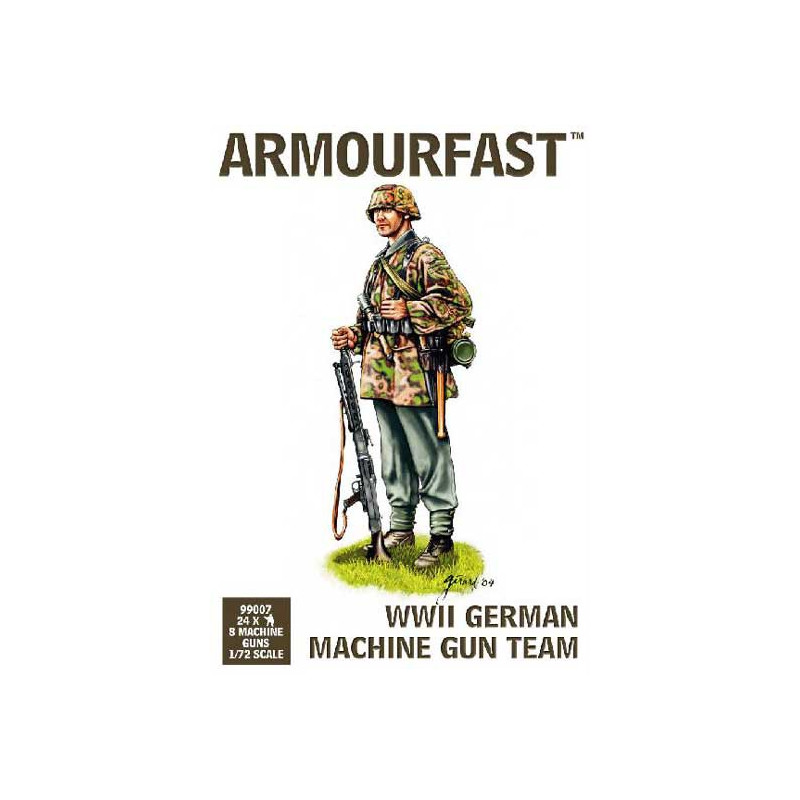 Plastic tank model German team mg wwii 1/72 | Scientific-MHD