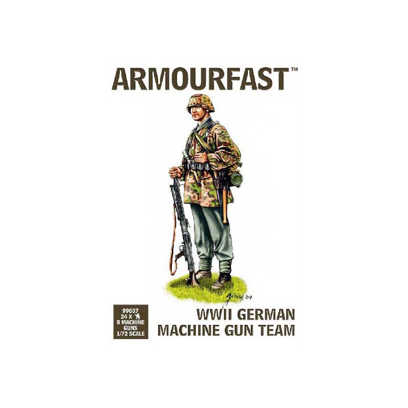 Plastic tank model German team mg wwii 1/72 | Scientific-MHD