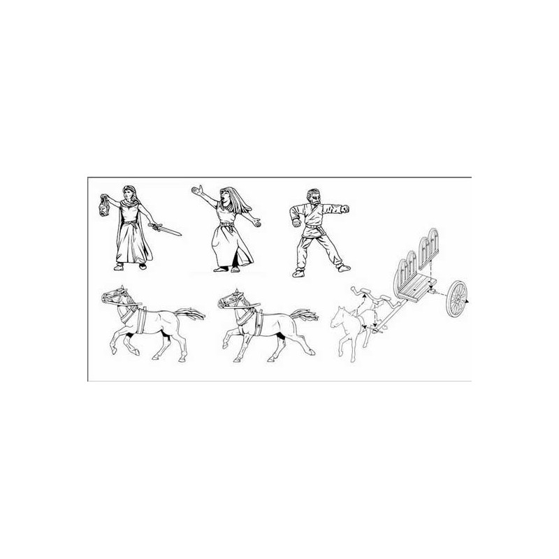 Celtic truck figurine +queen 1/72 | Scientific-MHD